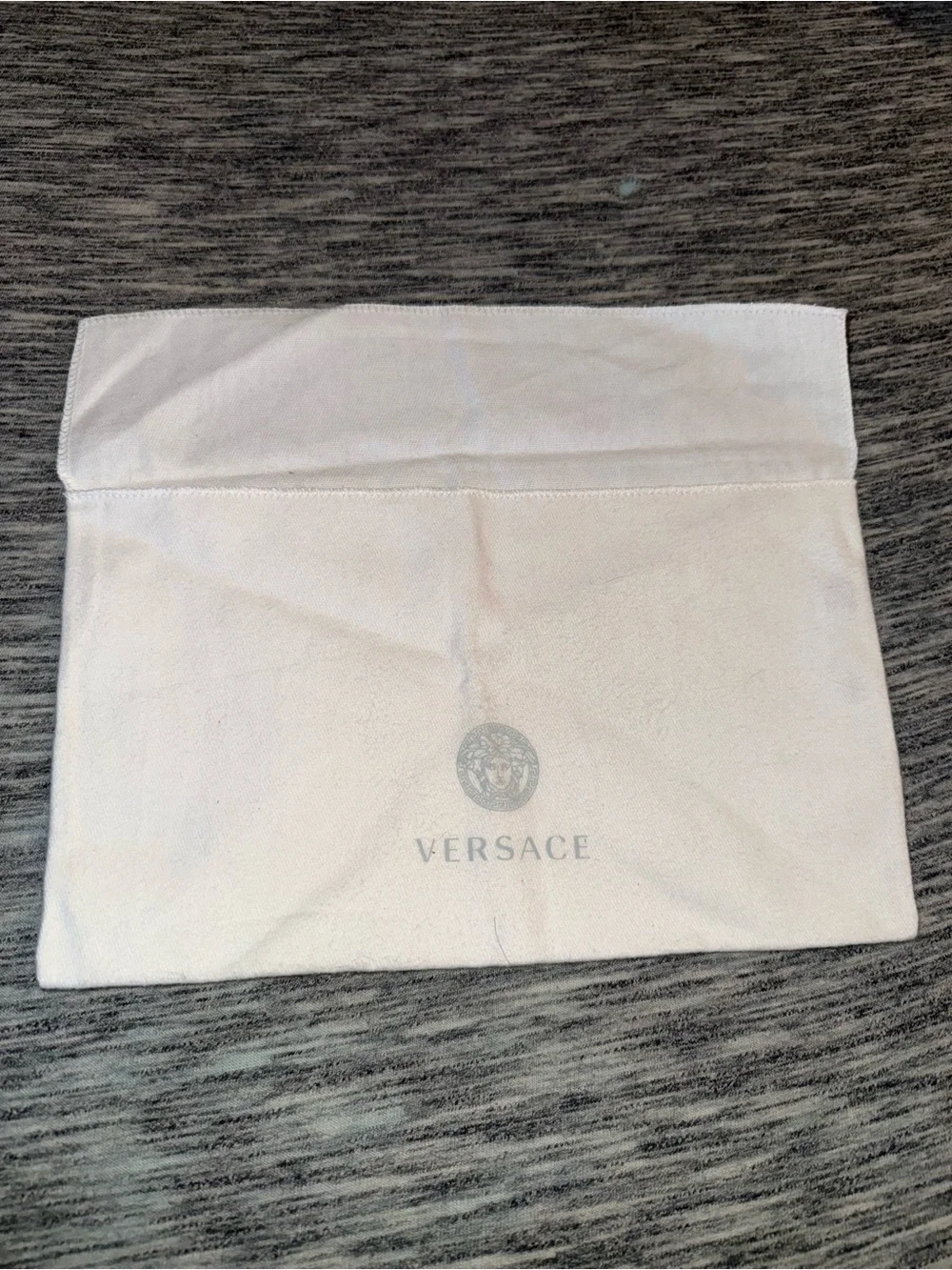 Versace White Dust Bags with Medusa Print - Pair